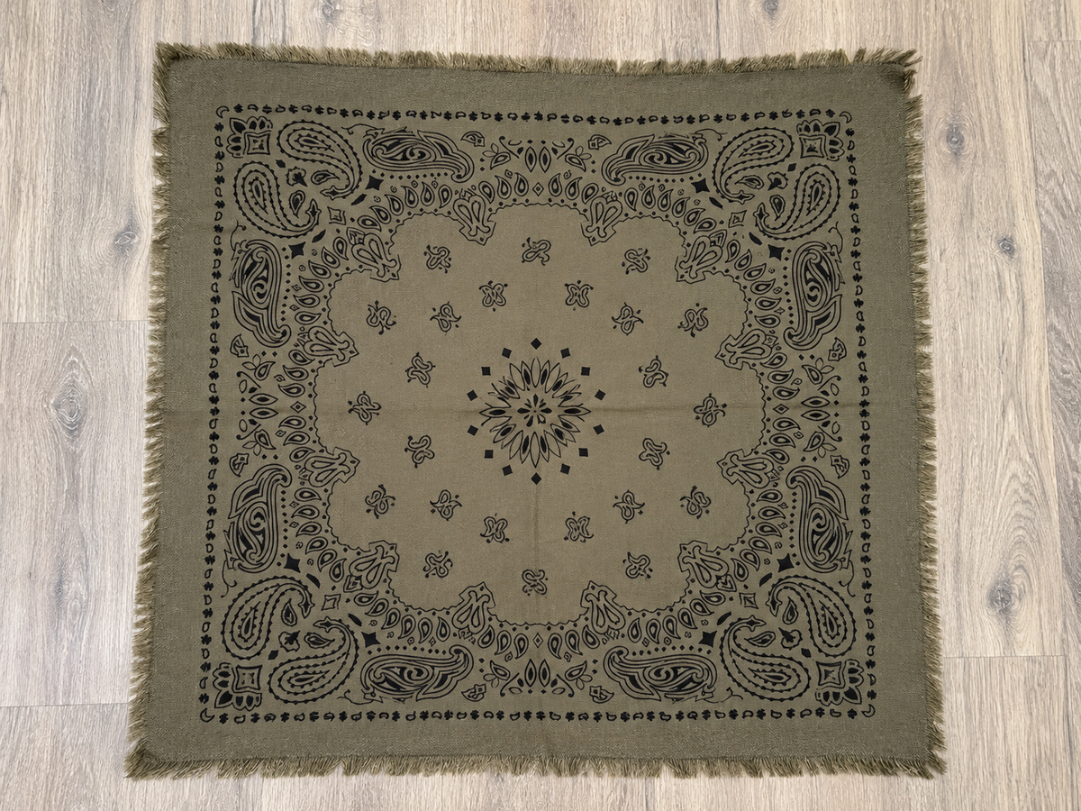 Vido Maja Damentuch Paisley-Muster khaki