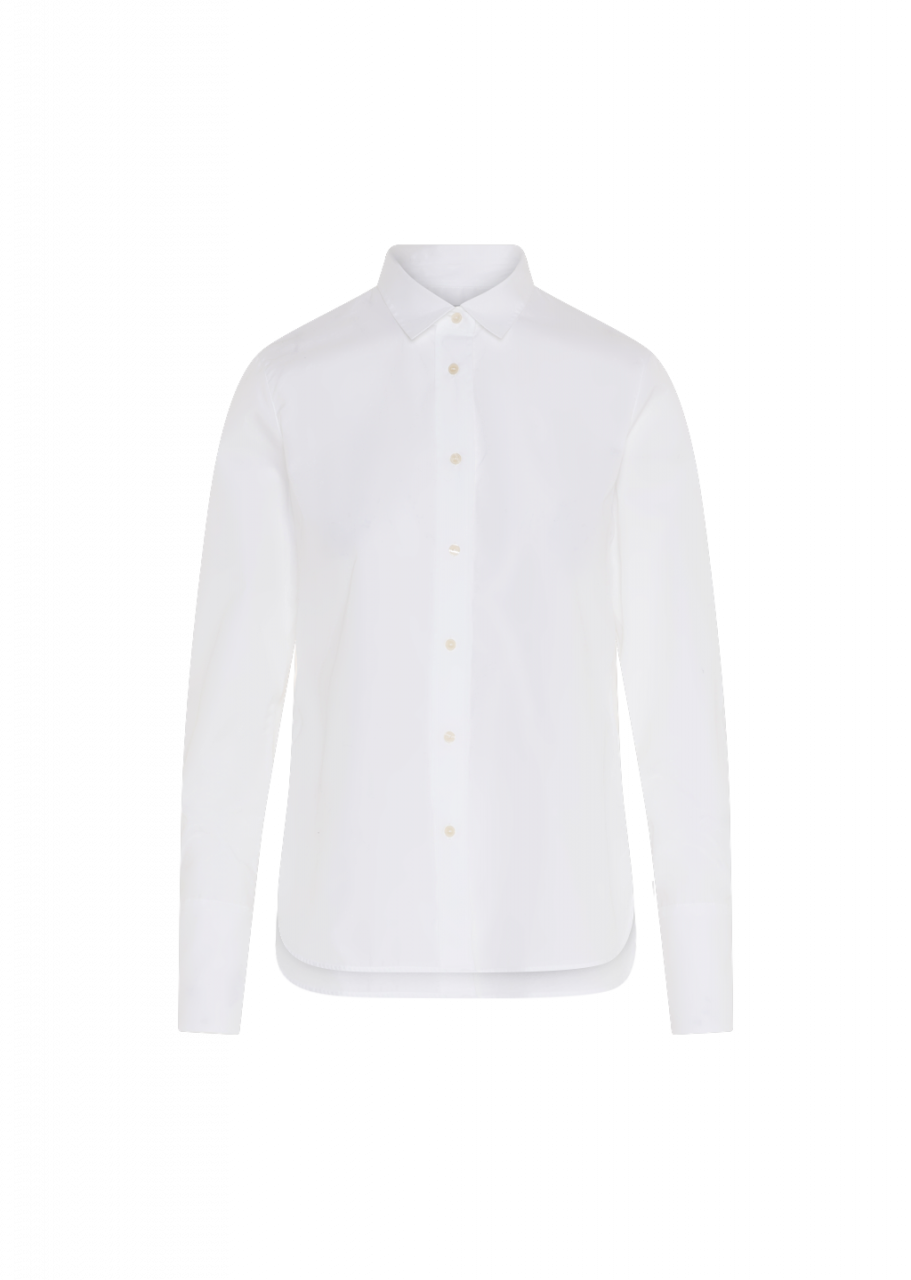 0039 Italy langarm Bluse Weiß