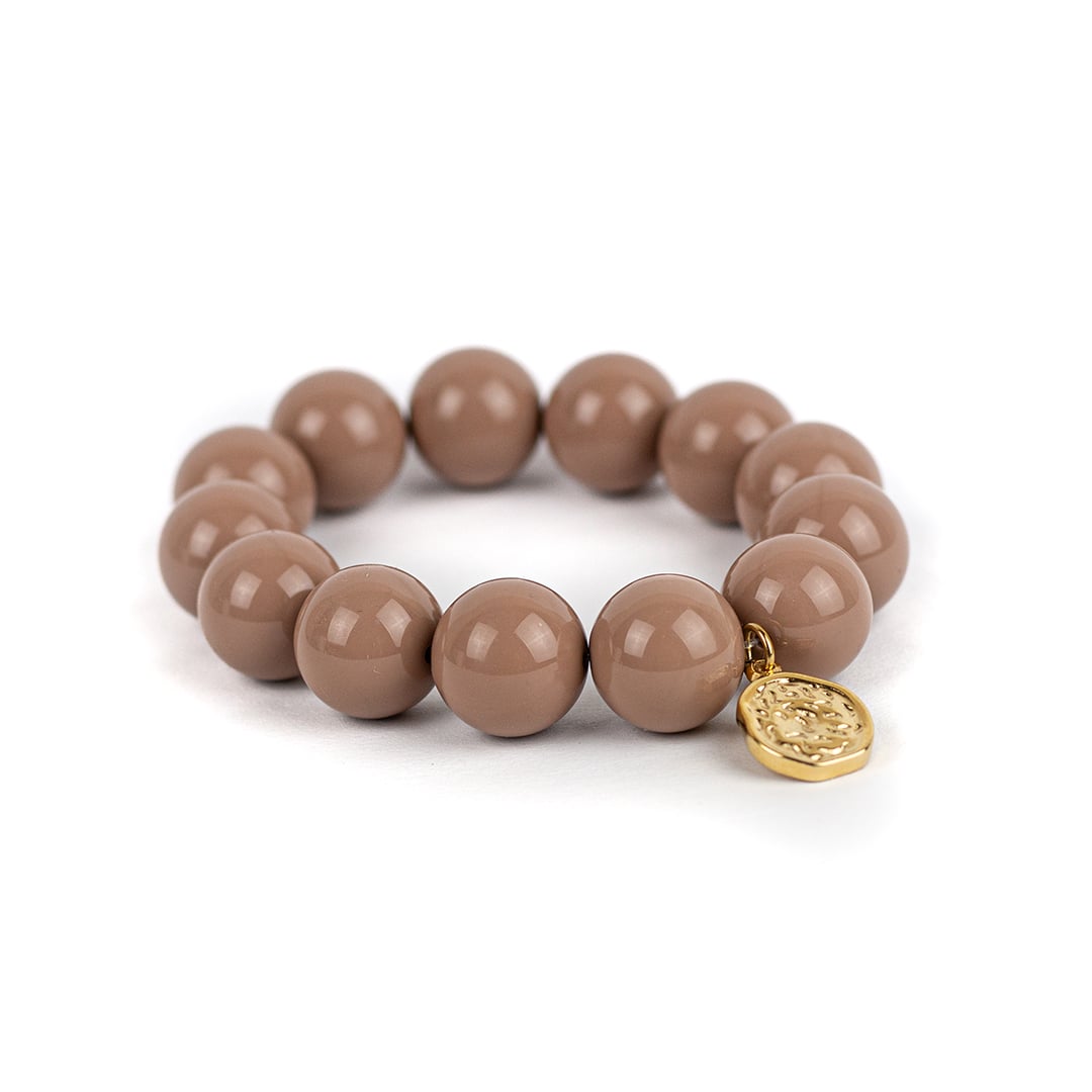 Inrosa braunes Perlenarmband