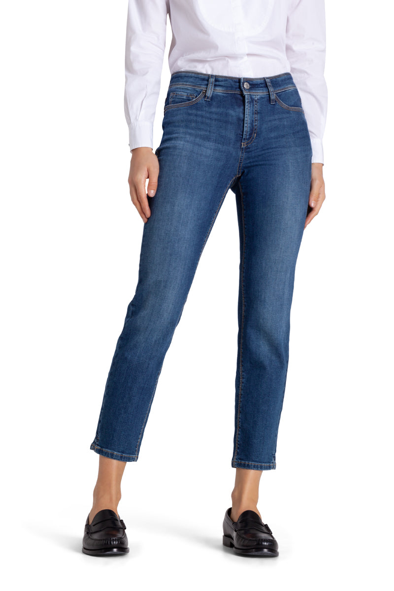 Cambio Jeans Tess cropped blau