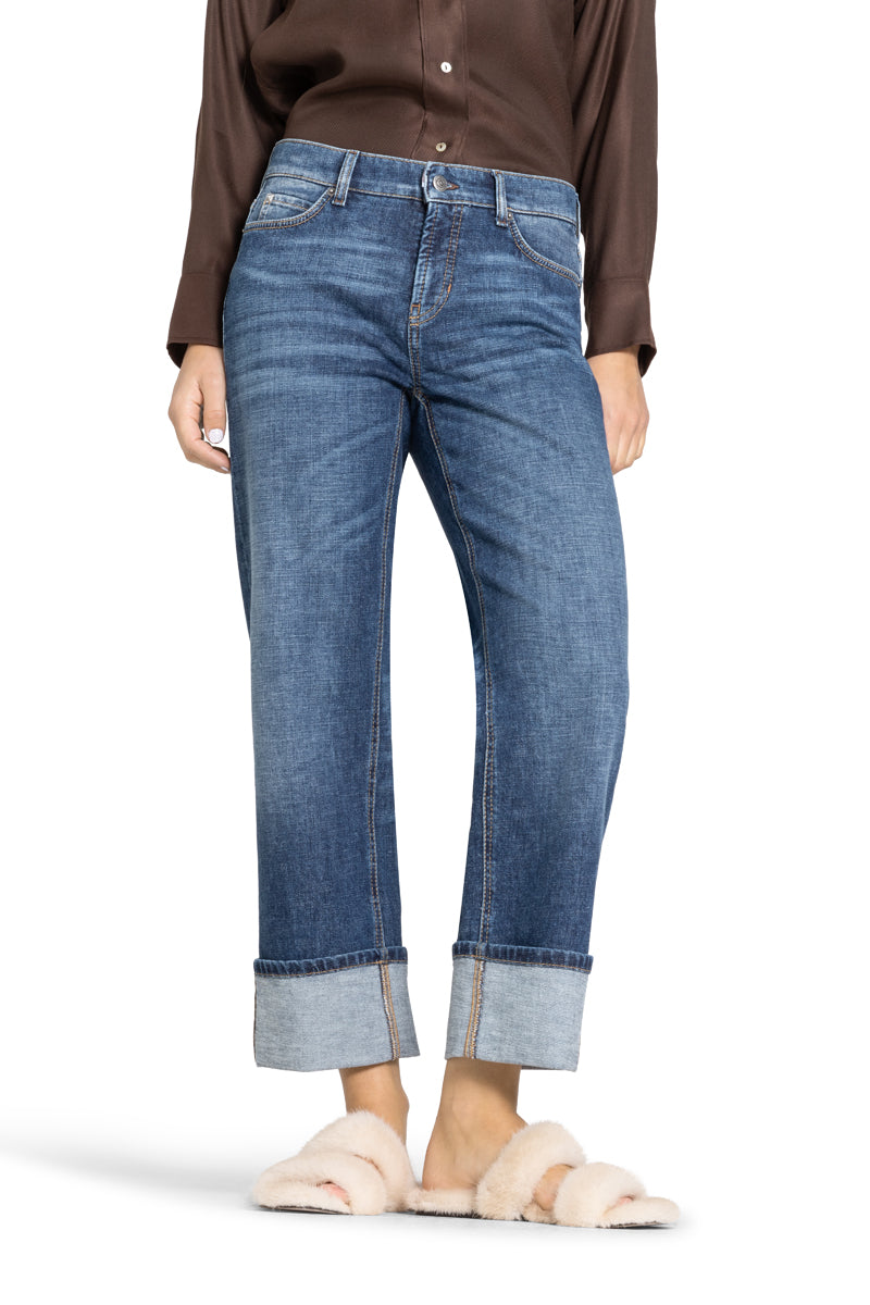 Cambio Jeans mit umgeschlagenem Bein