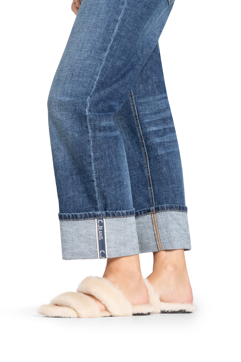 Cambio Jeans mit umgeschlagenem Bein