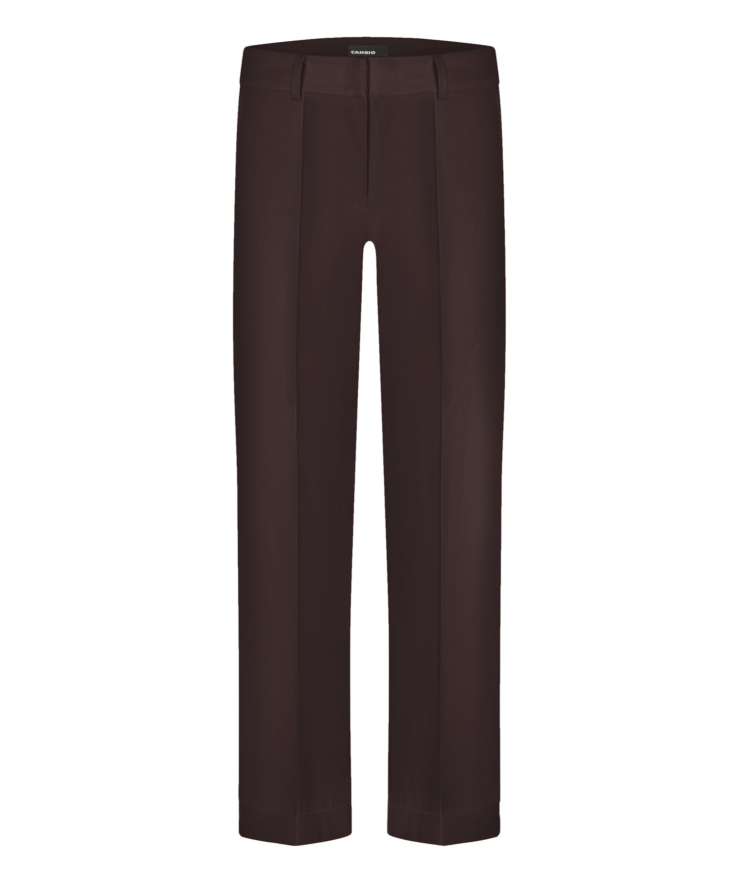 Cambio Lange Hose braun mit Bügelfalte