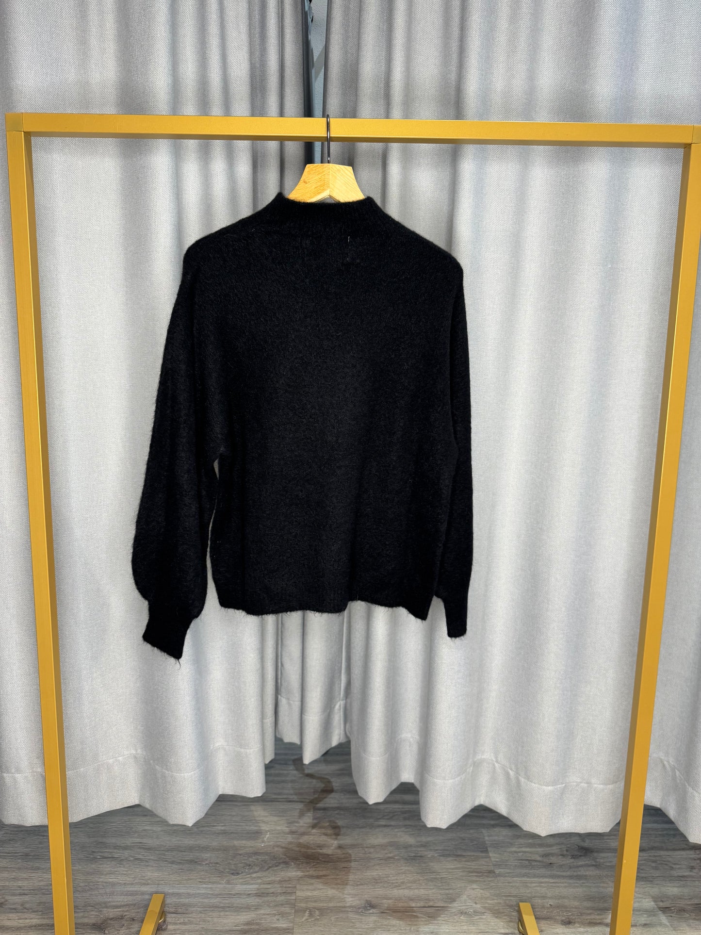 Vicario Cinque schwarzer Damenpullover