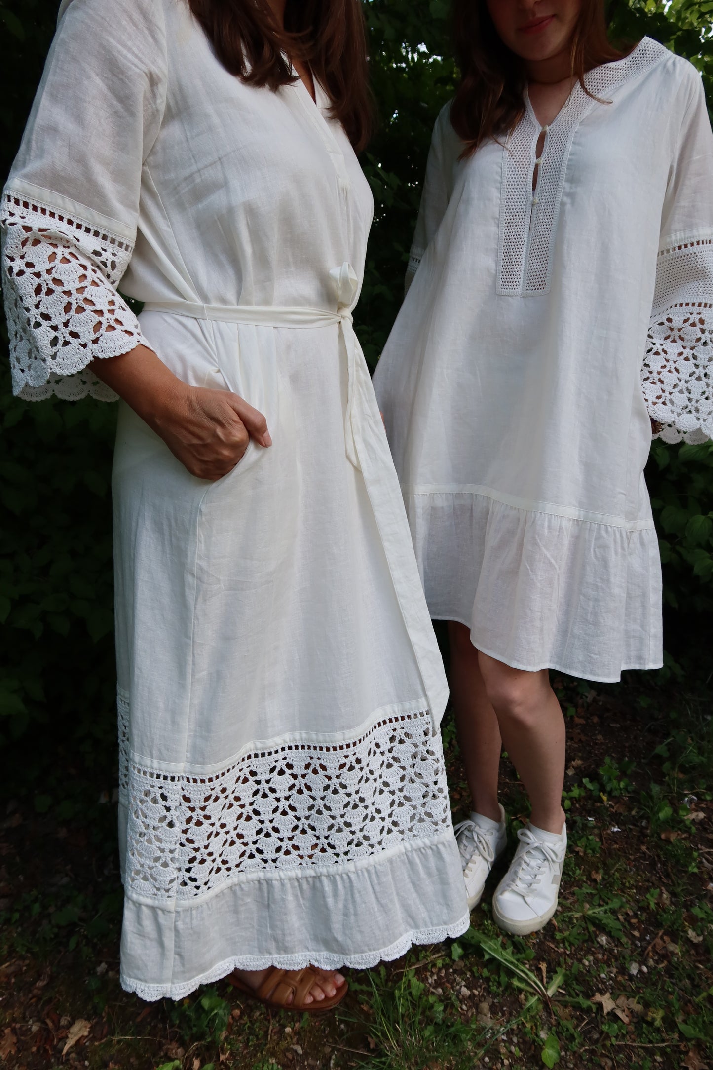 Grace langes Kleid weiß