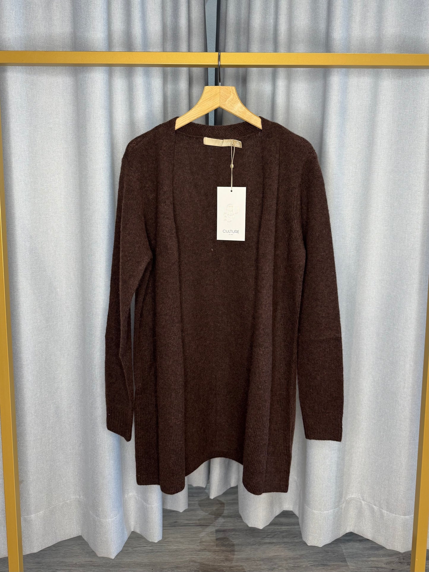 Culture braune Strickjacke