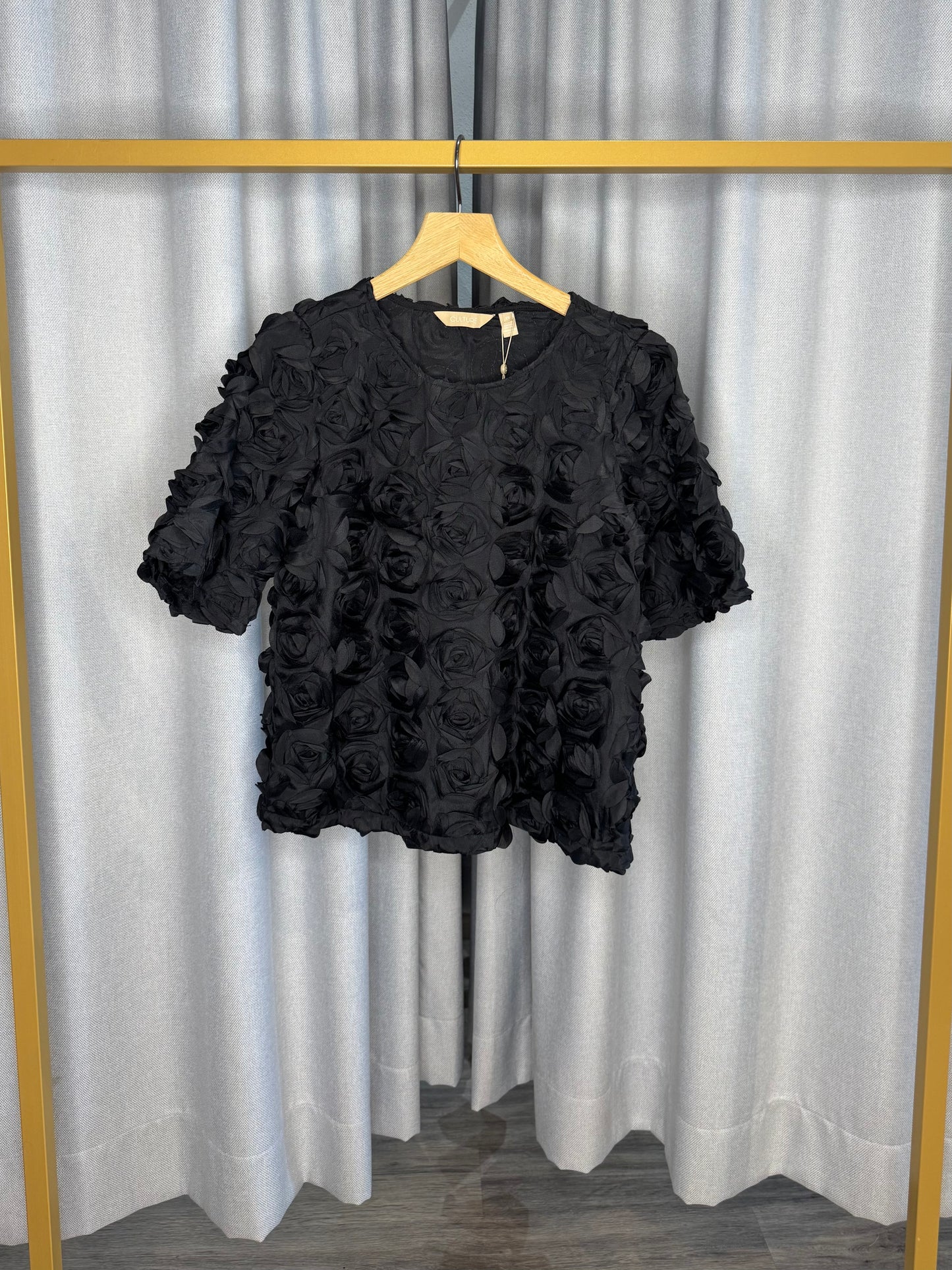 Culture Bluse mit 3D Blüten