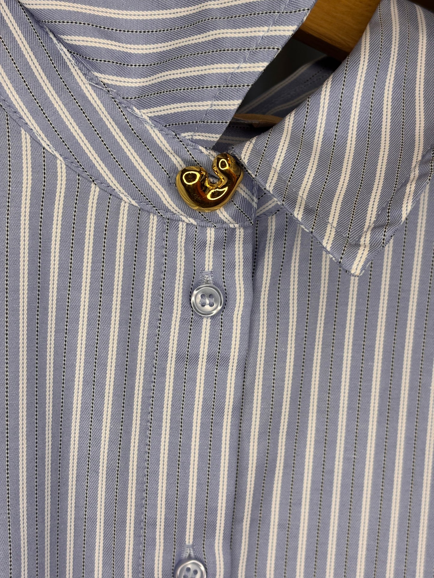 Culture gestreifte Bluse mit Hingucker