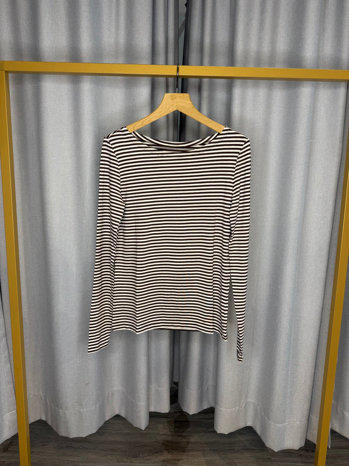 The Shirt Project braunes Streifenshirt