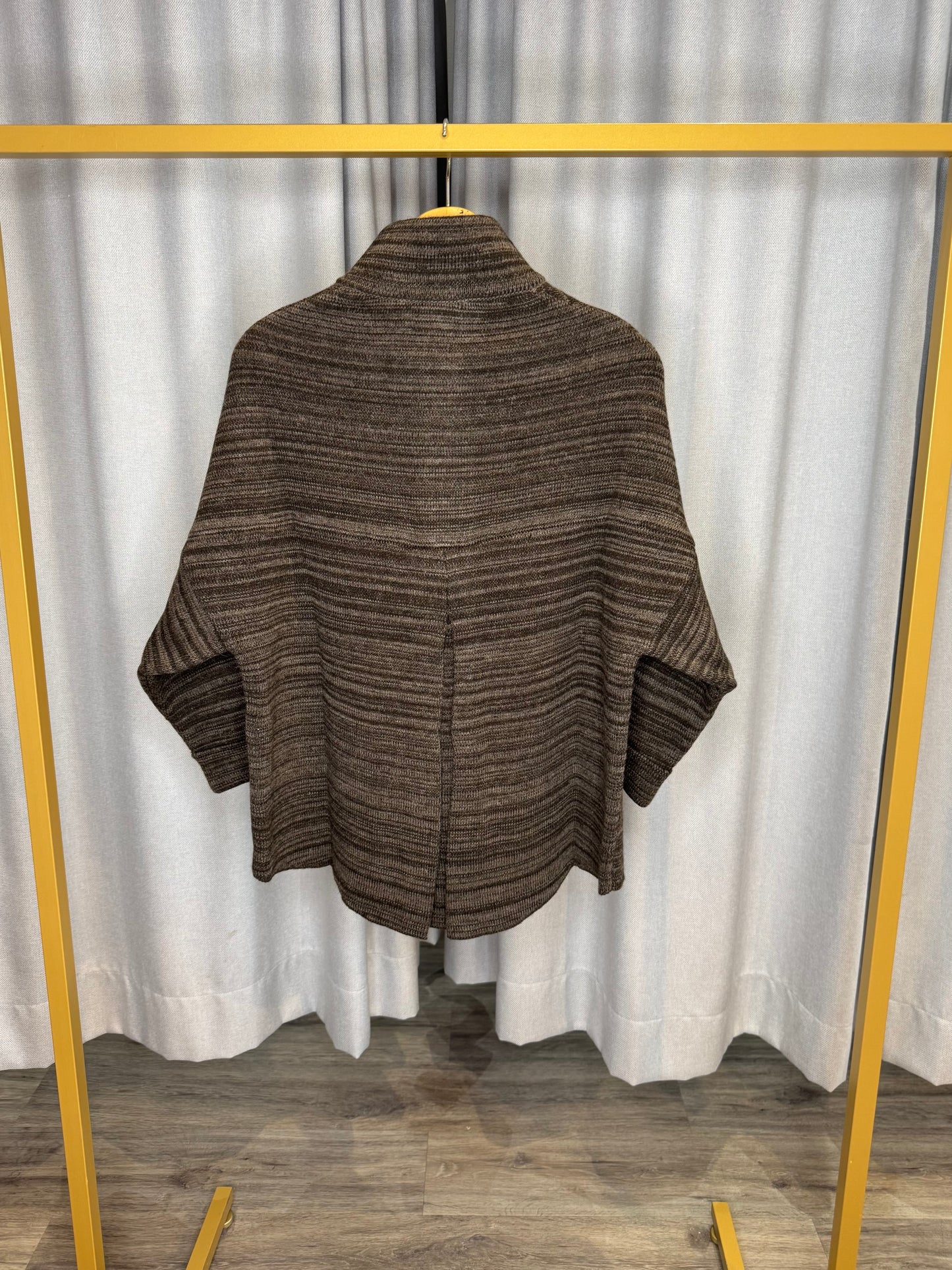 Vicario Cinque braune Strickjacke