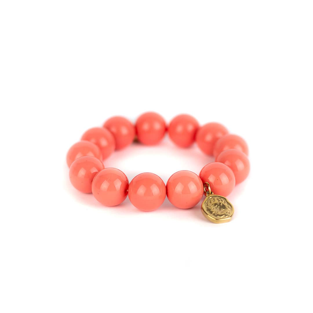 Inrosa koralle Perlenarmband