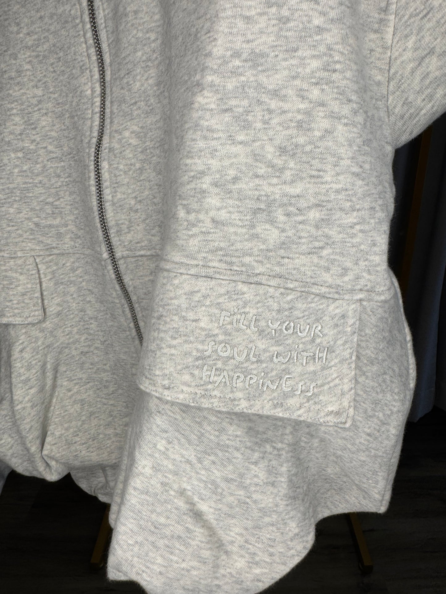 The Shirt Projekt graue Stoffjacke