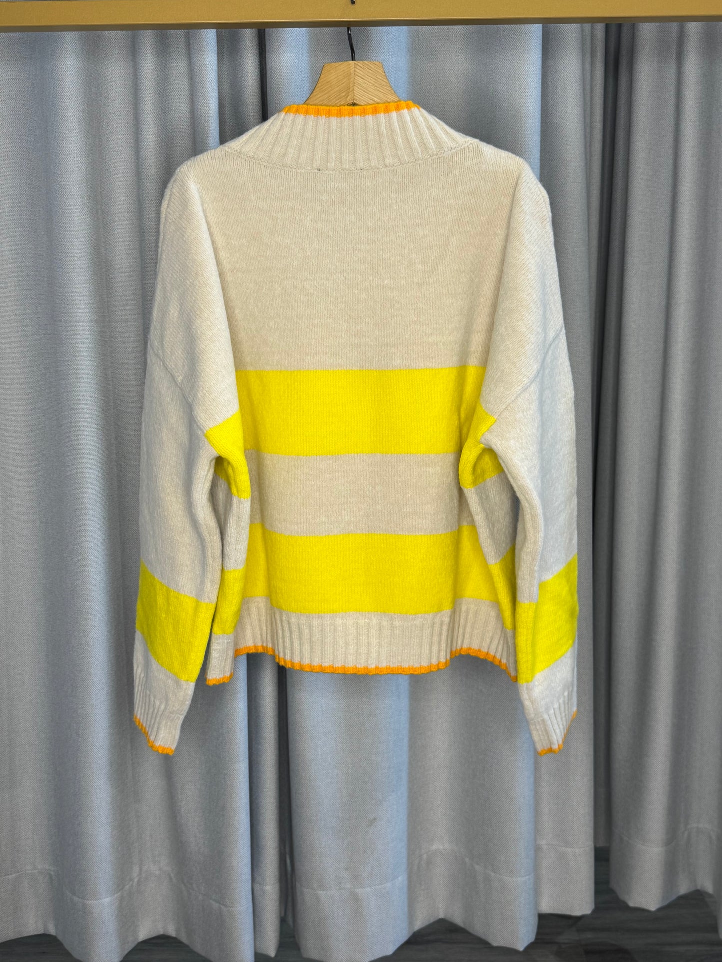 Grace orange gelber Damenpullover