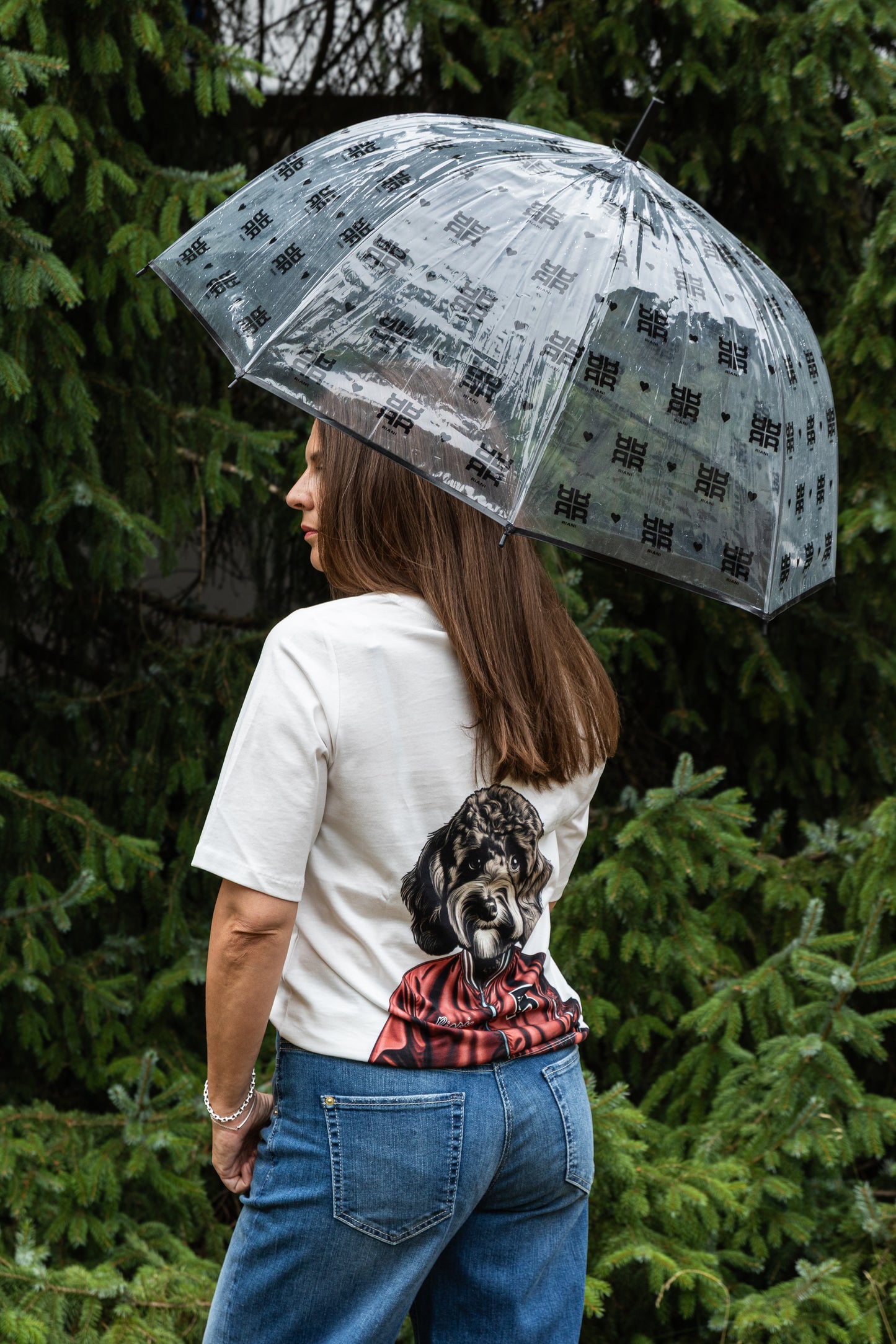 Riani weißes Hundeshirt