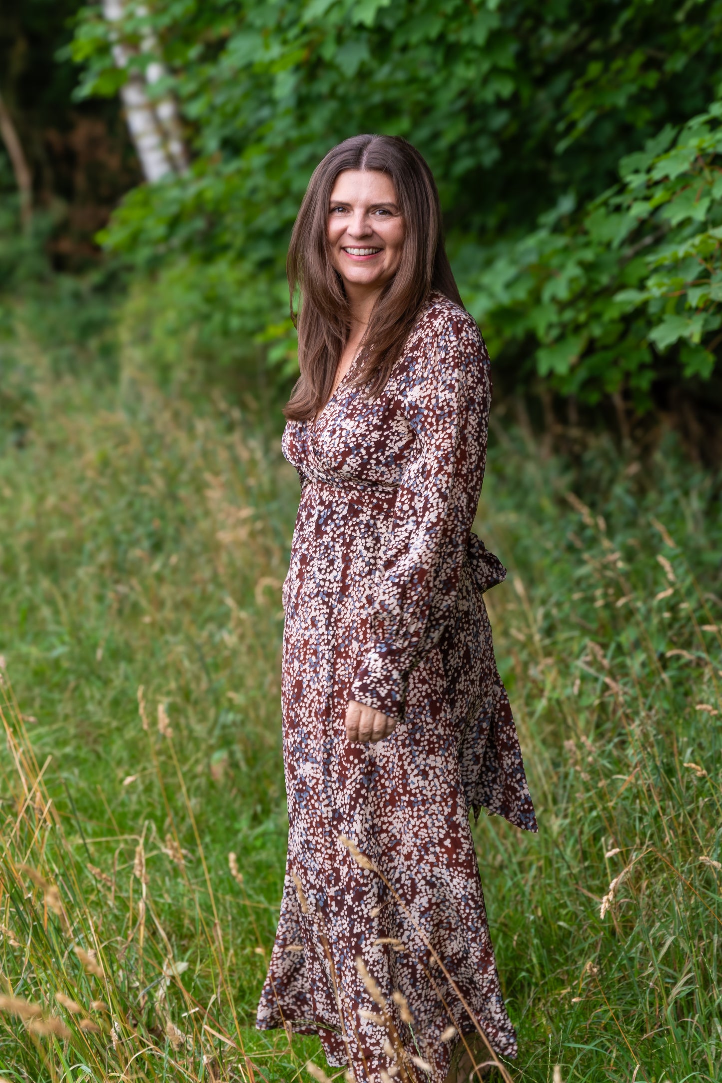 Otto d`Ame langes Kleid braun