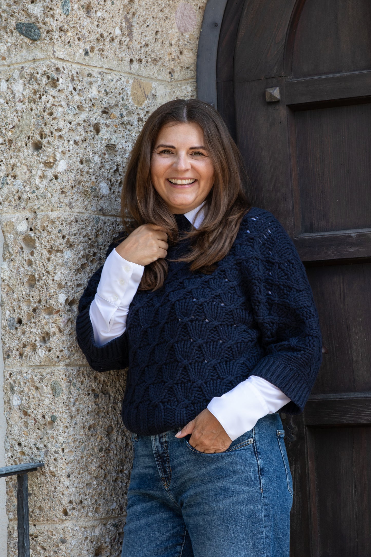 FFC Damenpullover mit kurzem Arm