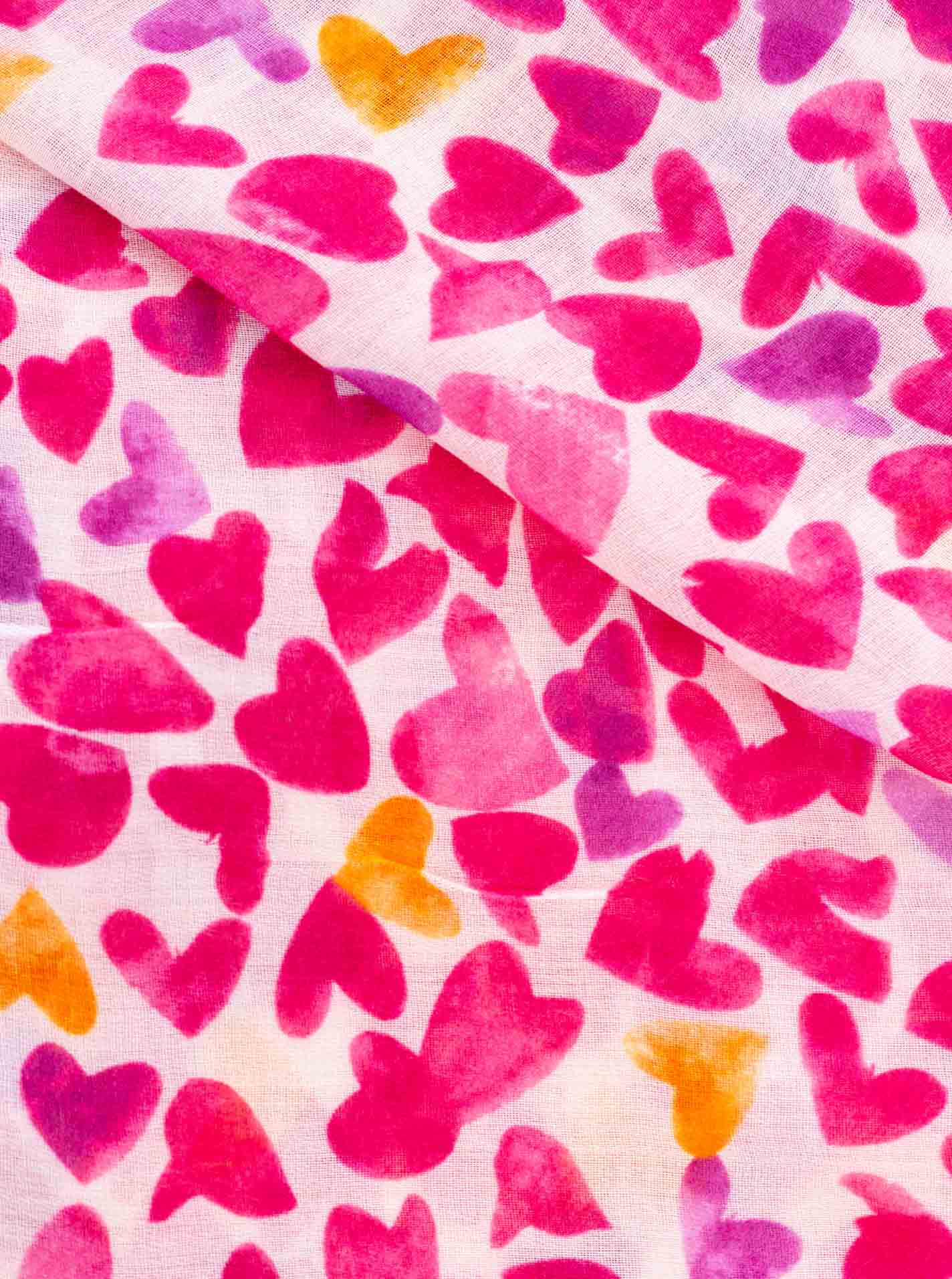 Zwillingsherz pinker Damenschal