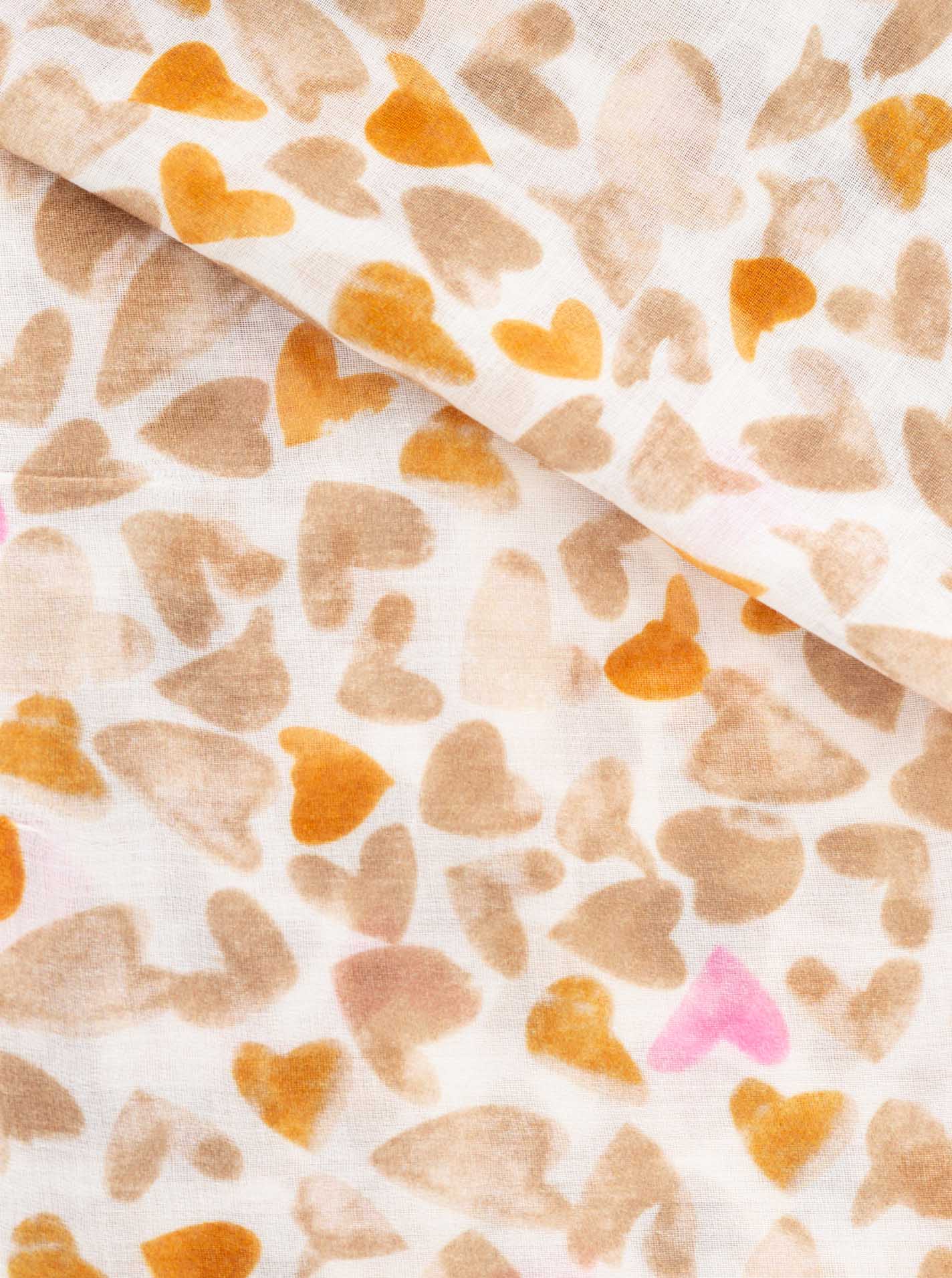 Zwillingsherz Schal in beige