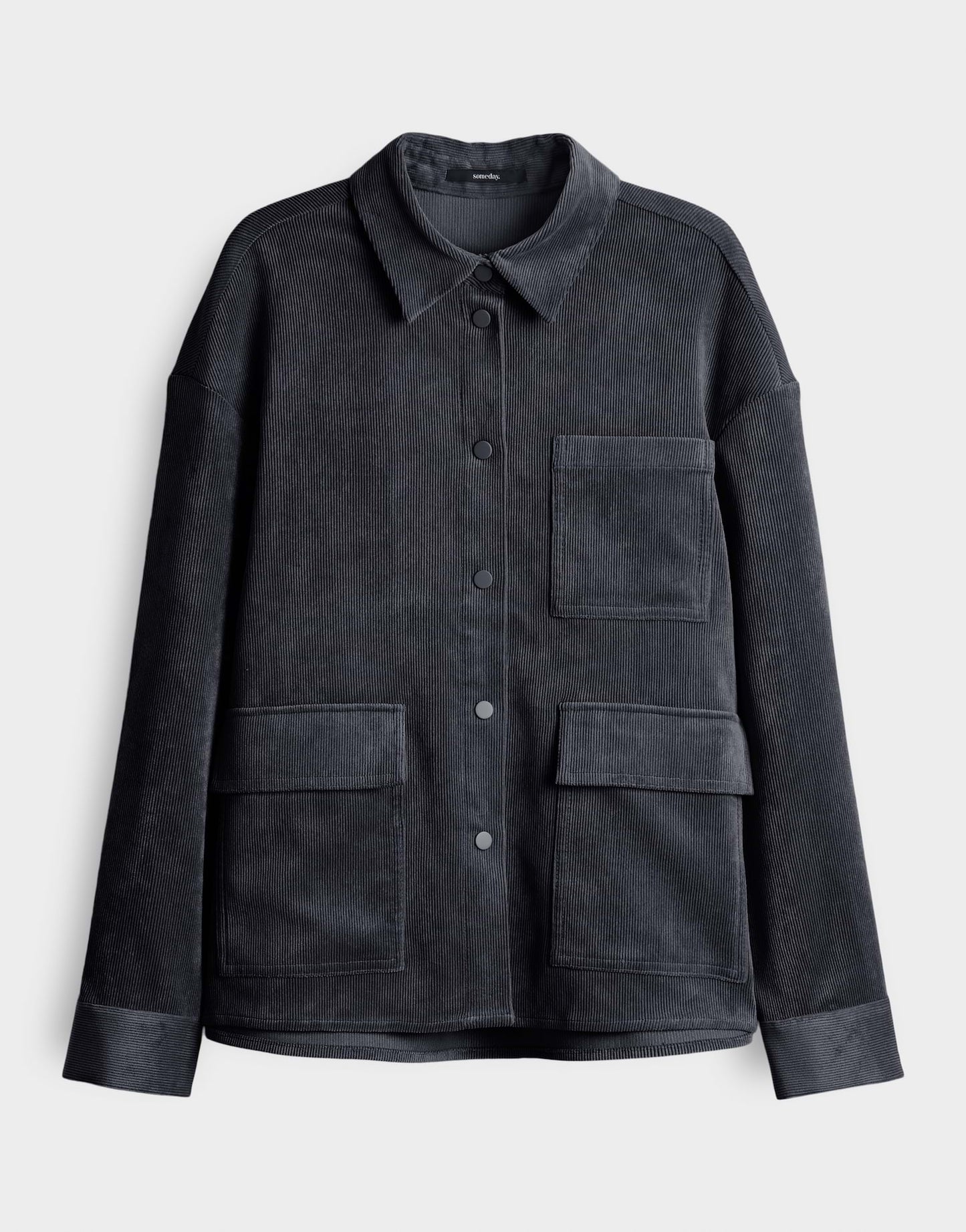 Someday dunkelblaue Cordbluse