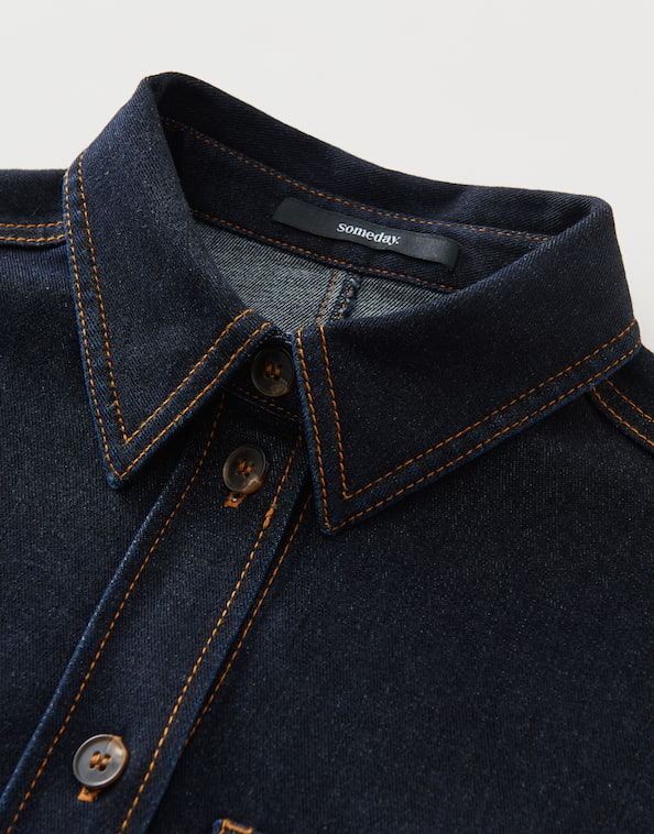 Someday Jeanshemd blau