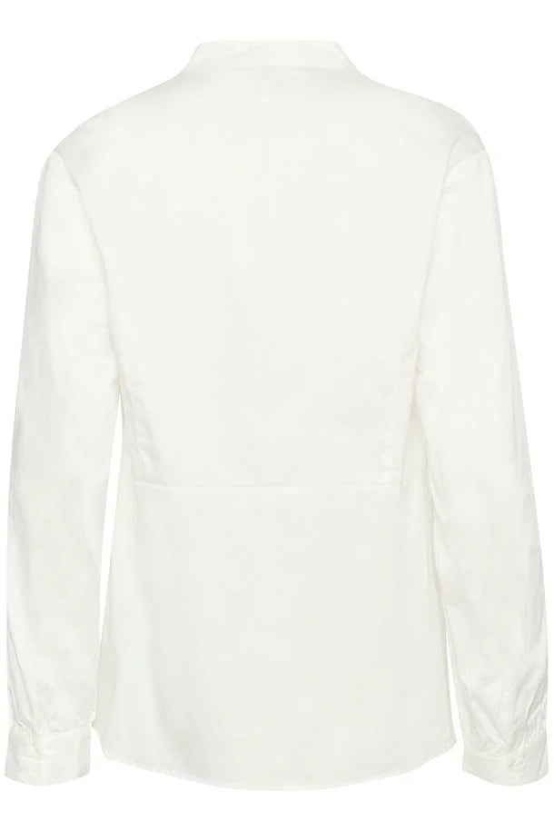 Culture Bluse weiß mit V-Ausschnitt