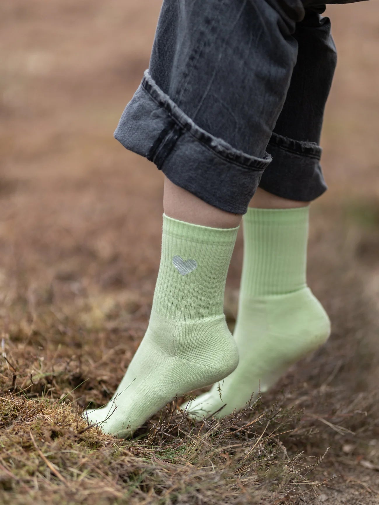 Dailysocks grüne Herzsocken