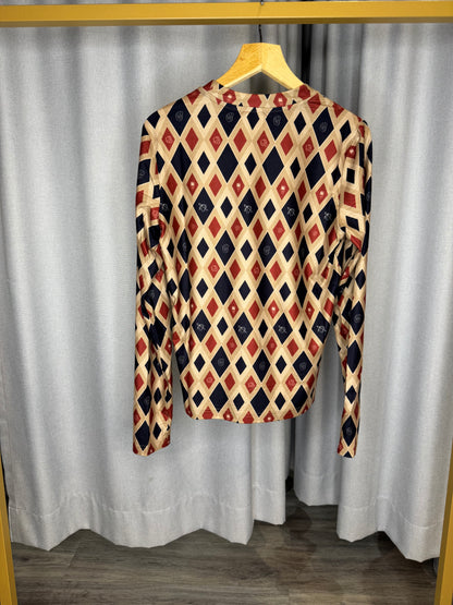 Anonyme braunes Shirt langarm
