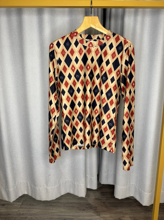 Anonyme braunes Shirt langarm