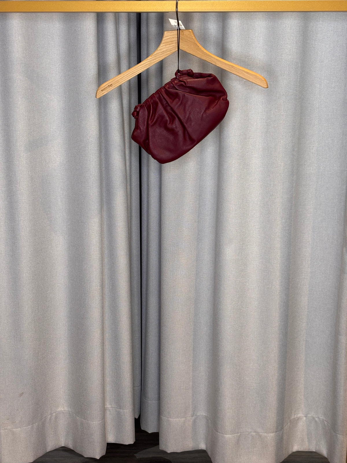 Zwillingsherz Ledertasche bordeaux