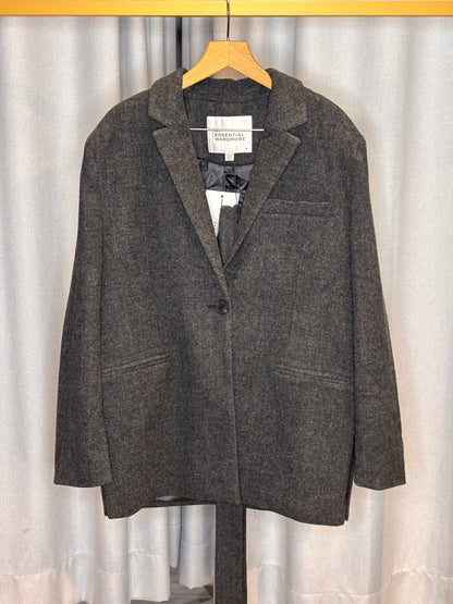 My Essential Wardrobe dunkelgrauer Blazer-Mantel