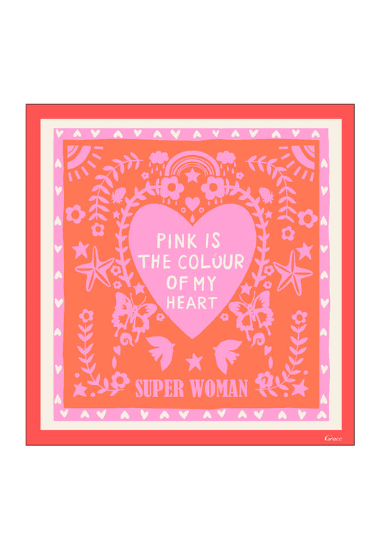 Grace rotes Damentuch