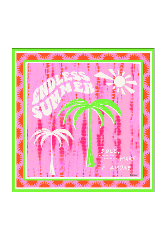 Grace neongrünes Palmentuch