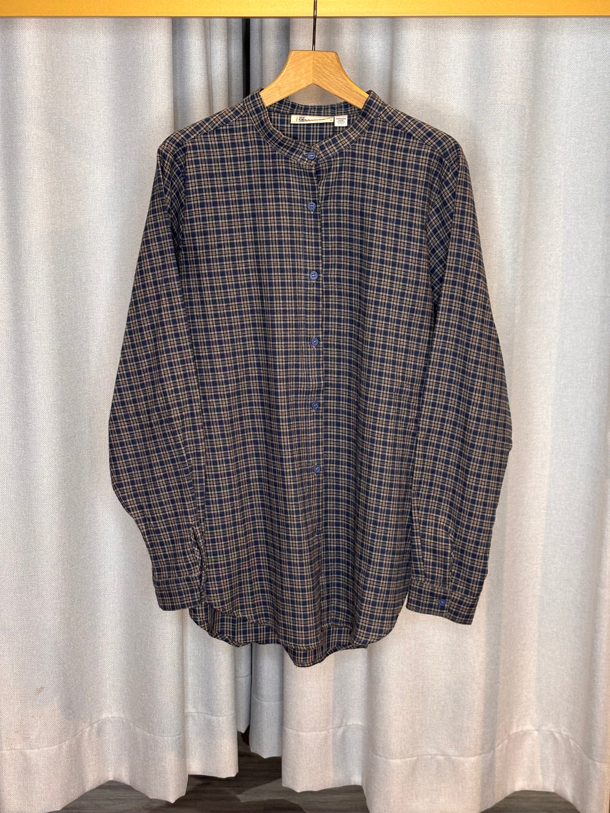 My Essential Wardrobe karierte Damebluse