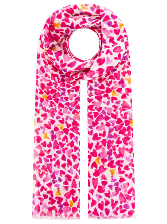 Zwillingsherz pinker Damenschal