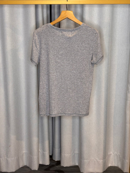 With Black graues Basicshirt