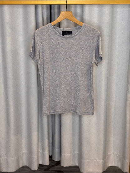With Black graues Basicshirt