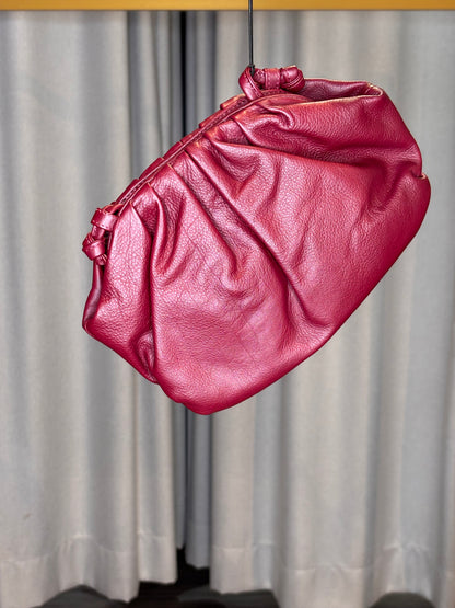 Zwillingsherz Ledertasche bordeaux