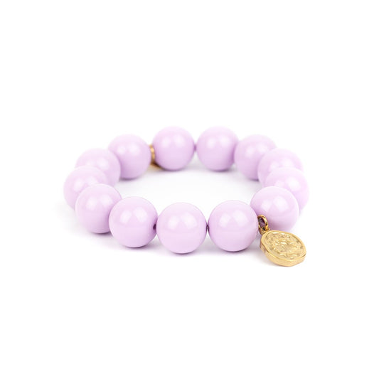 Inrosa fliederfarbenes Perlenarmband