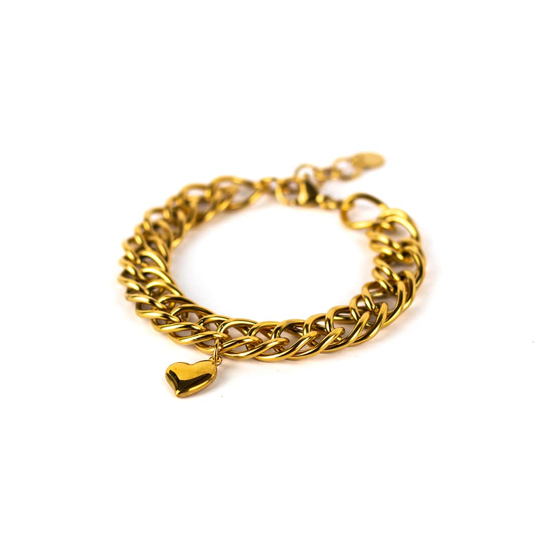 Inrosa goldenes Herzarmband