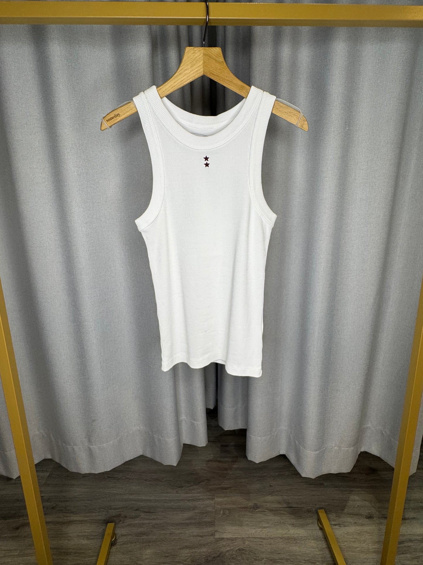 Icon Denim weißes Top