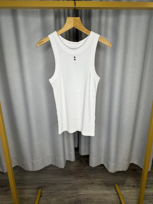 Icon Denim weißes Top