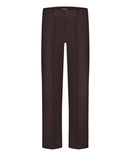 Cambio Lange Hose braun mit Bügelfalte