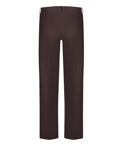 Cambio Lange Hose braun mit Bügelfalte
