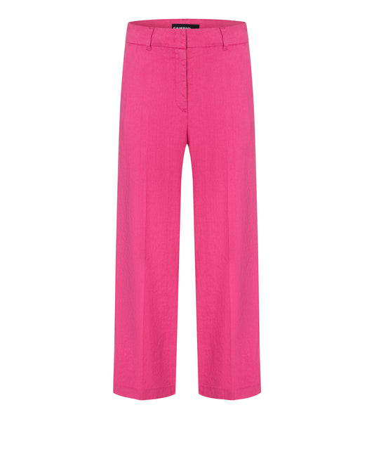 Cambio pinke Leinenhose