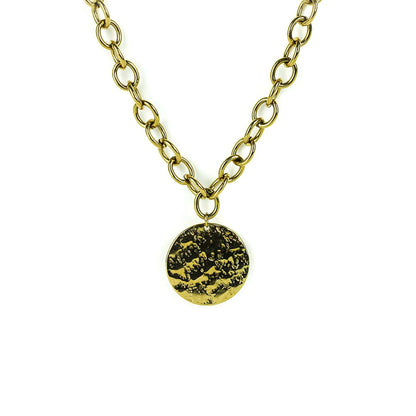 Inrosa goldene Kette mit rundem Anhänger