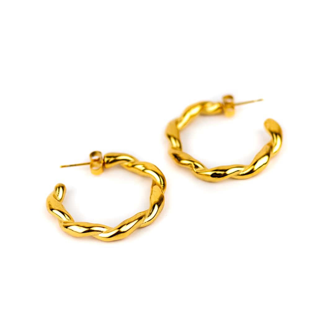 Inrosa goldene Damenohrringe