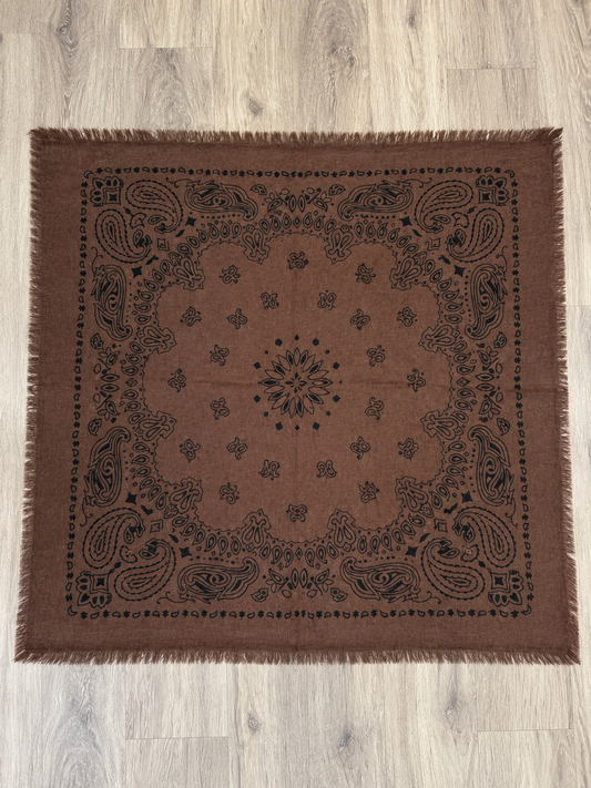 Vido Maja Tuch Paisley-Muster schoko