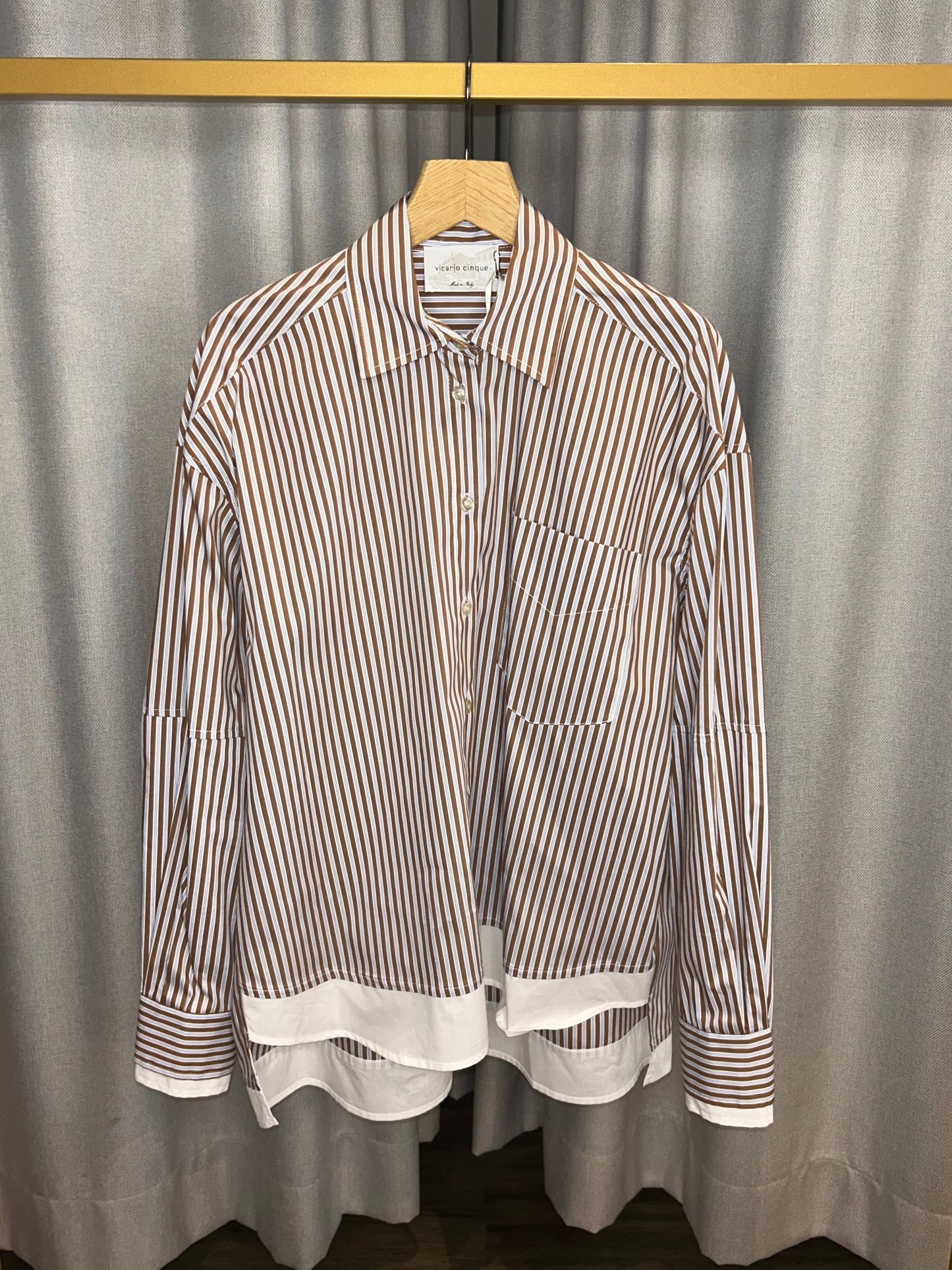 Vicario Cinque Bluse mit Streifen