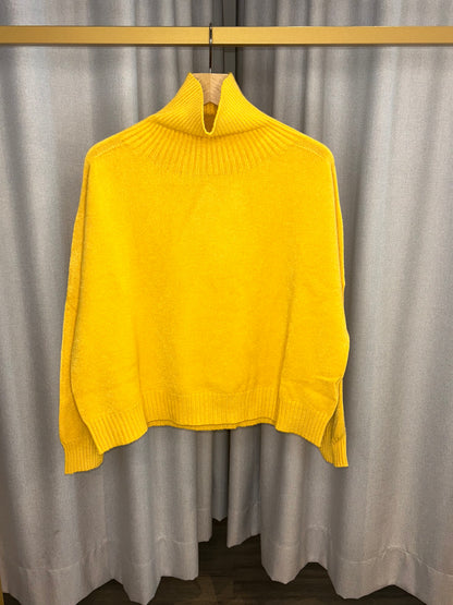 Vicario Cinque gelber Rollkragenpullover