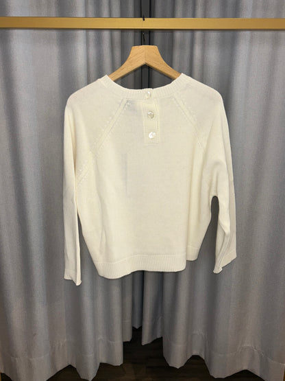 Vicario Cinque cremefarbener Strickpullover